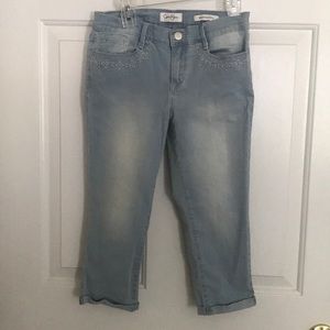 Girls crop jeans
